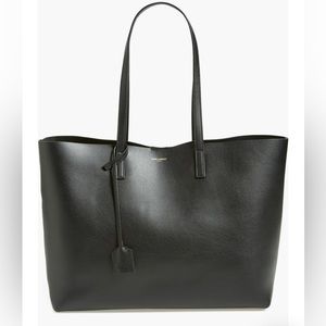 Saint Laurent East West Shopping Leather Tote
